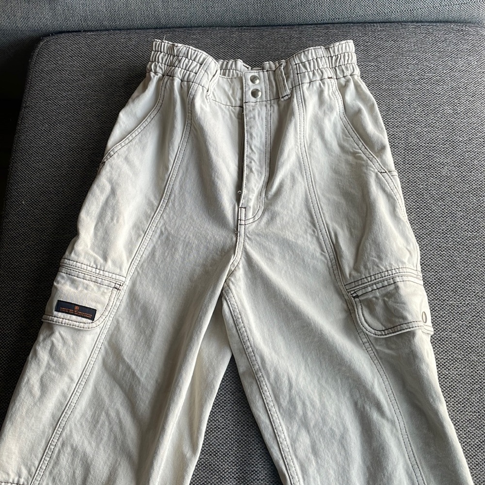 Cream skater jeans